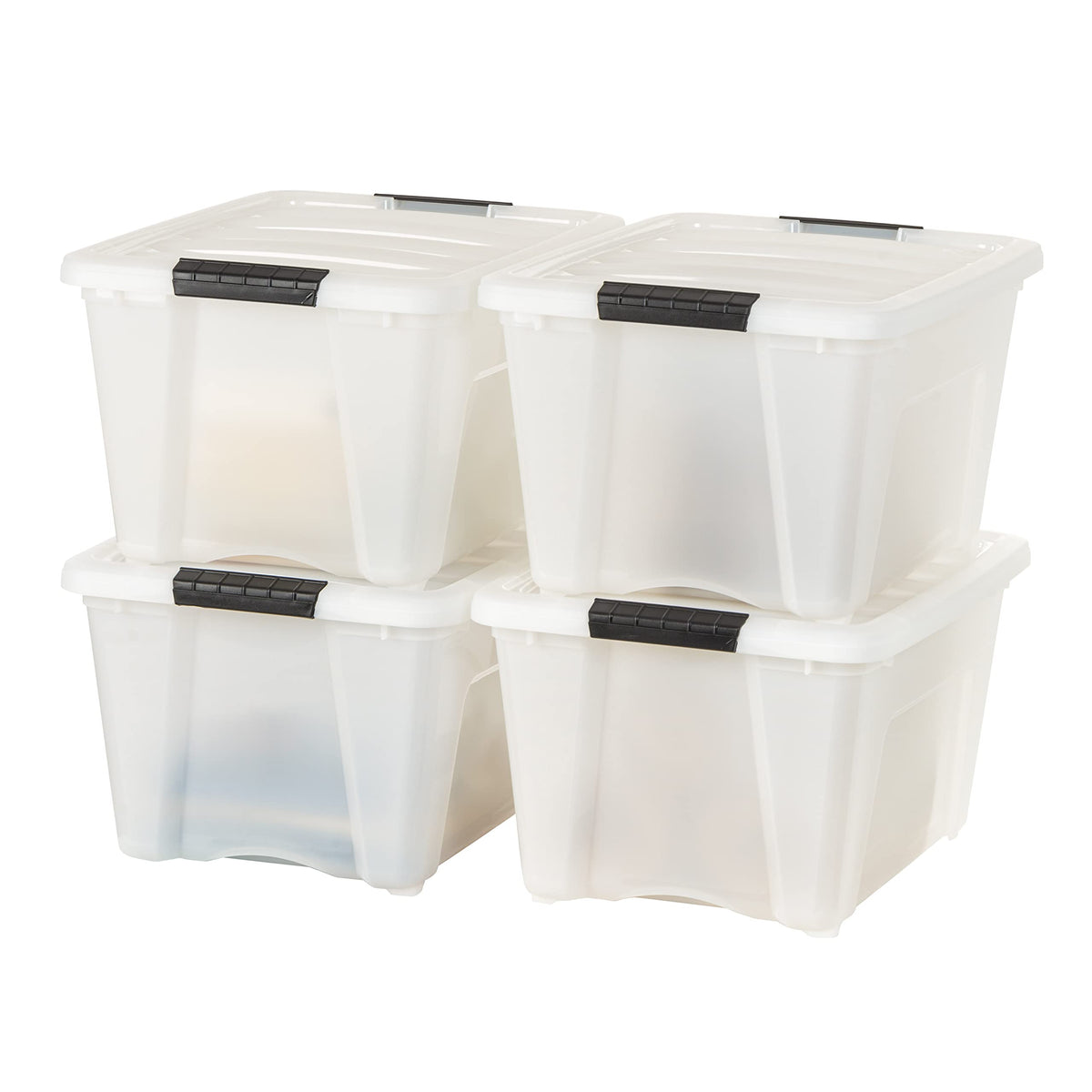 IRIS USA pearl front view showing neat stackability and clean storage