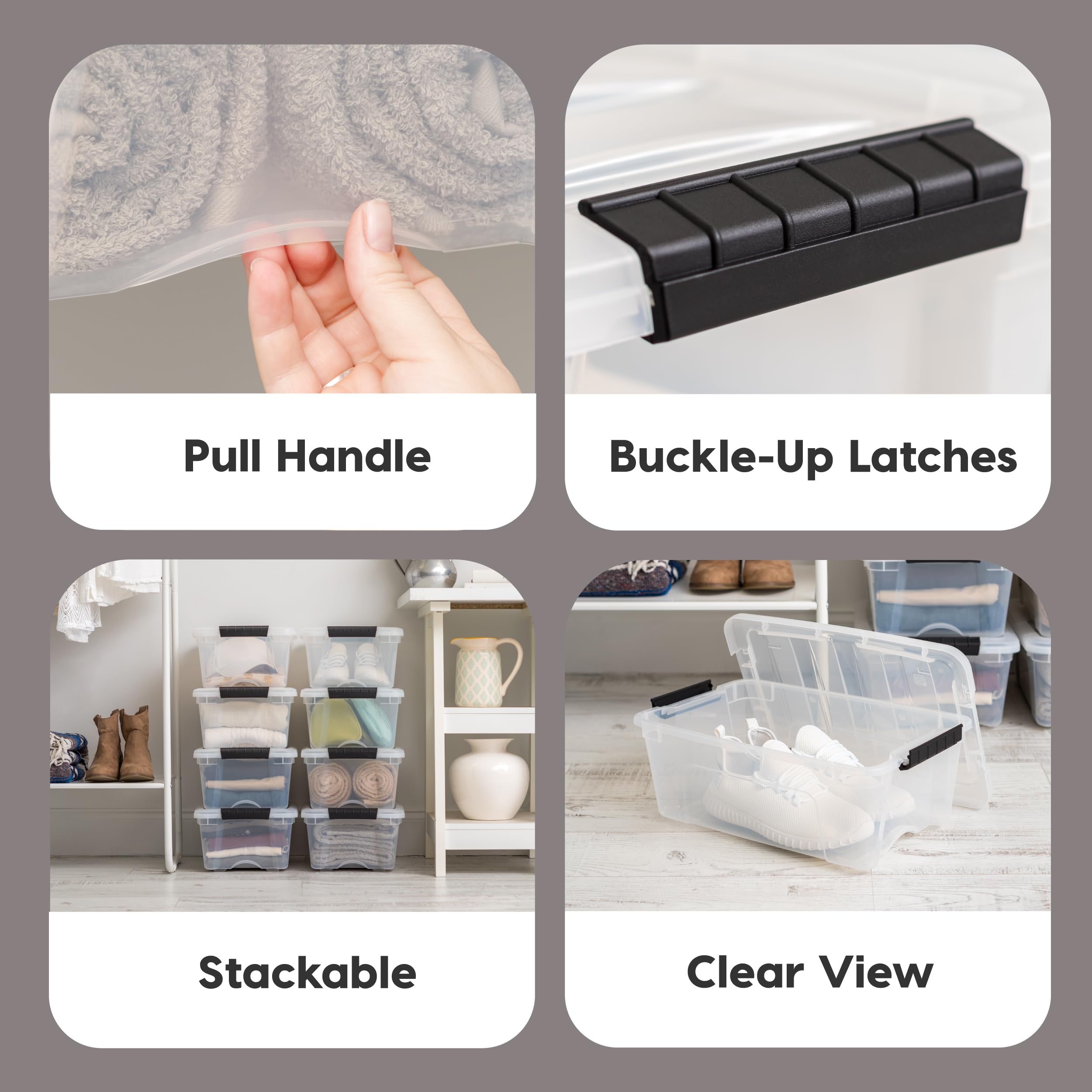 IRIS USA clear interior visibility displaying organized contents