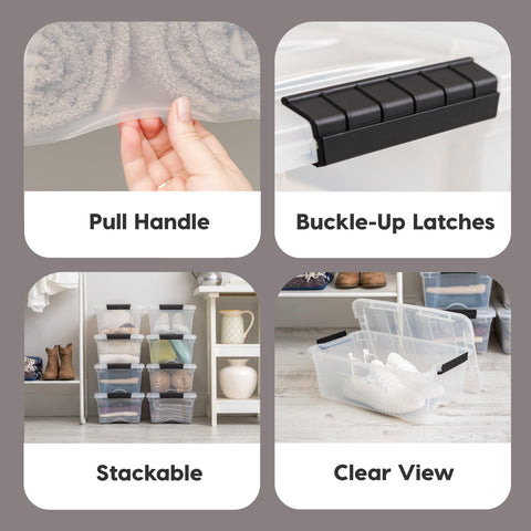 IRIS USA clear interior visibility displaying organized contents