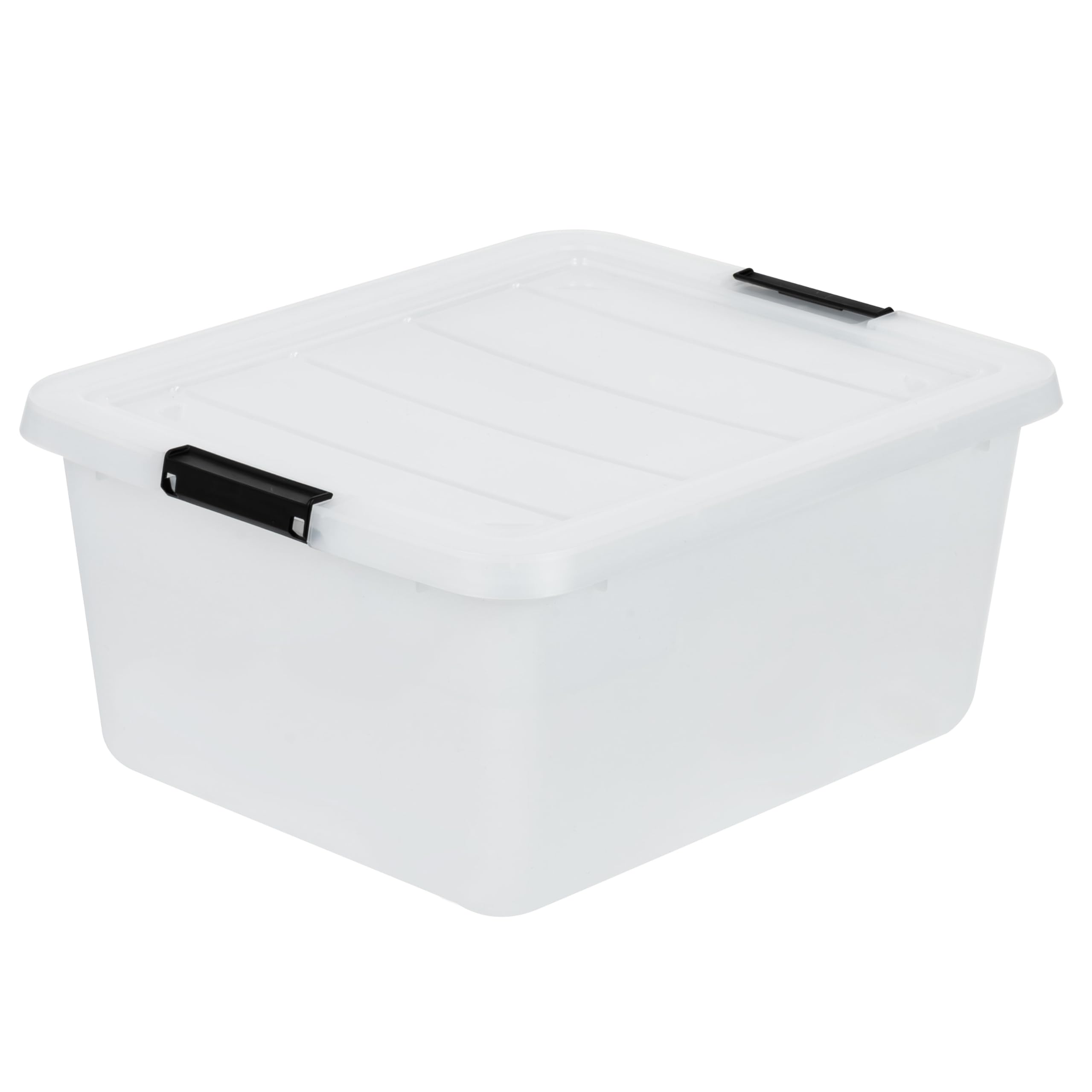 IRIS USA organizer on craft table holding supplies to streamline creative projects
