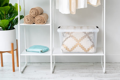 IRIS USA nested empty bins saving space when not in use