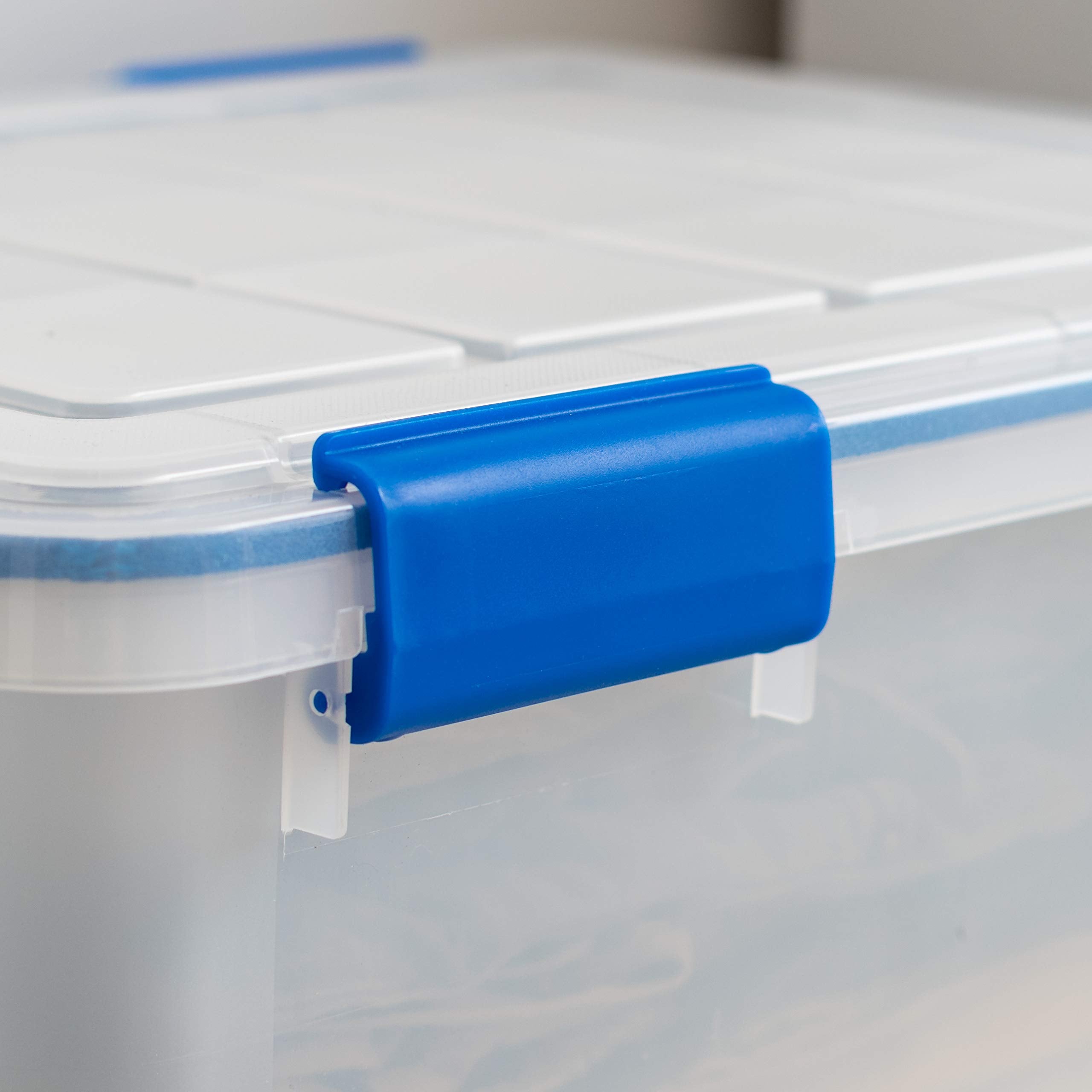 IRIS USA nested empty bins showing compact nesting to save closet space