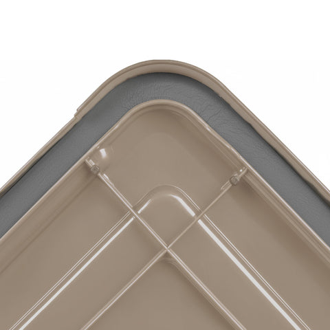 IRIS USA nested empty bins showing compact space-saving storage