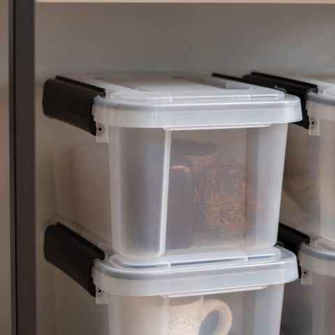 IRIS USA nested empty bins showing compact storage benefit