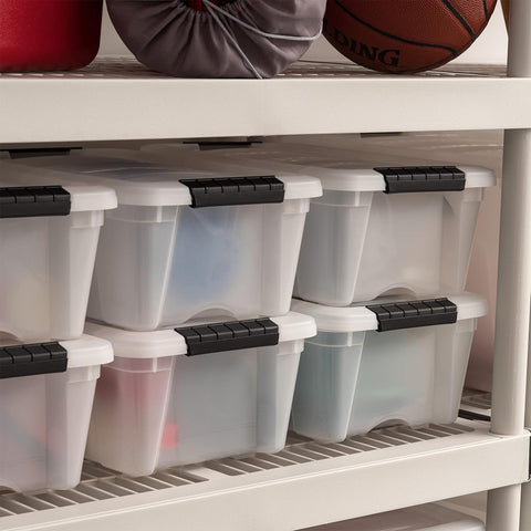 IRIS USA bins stored under bed maximizing low‑profile storage