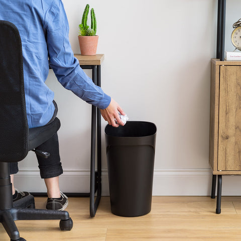 IRIS USA tucked under sink illustrating space-saving convenience
