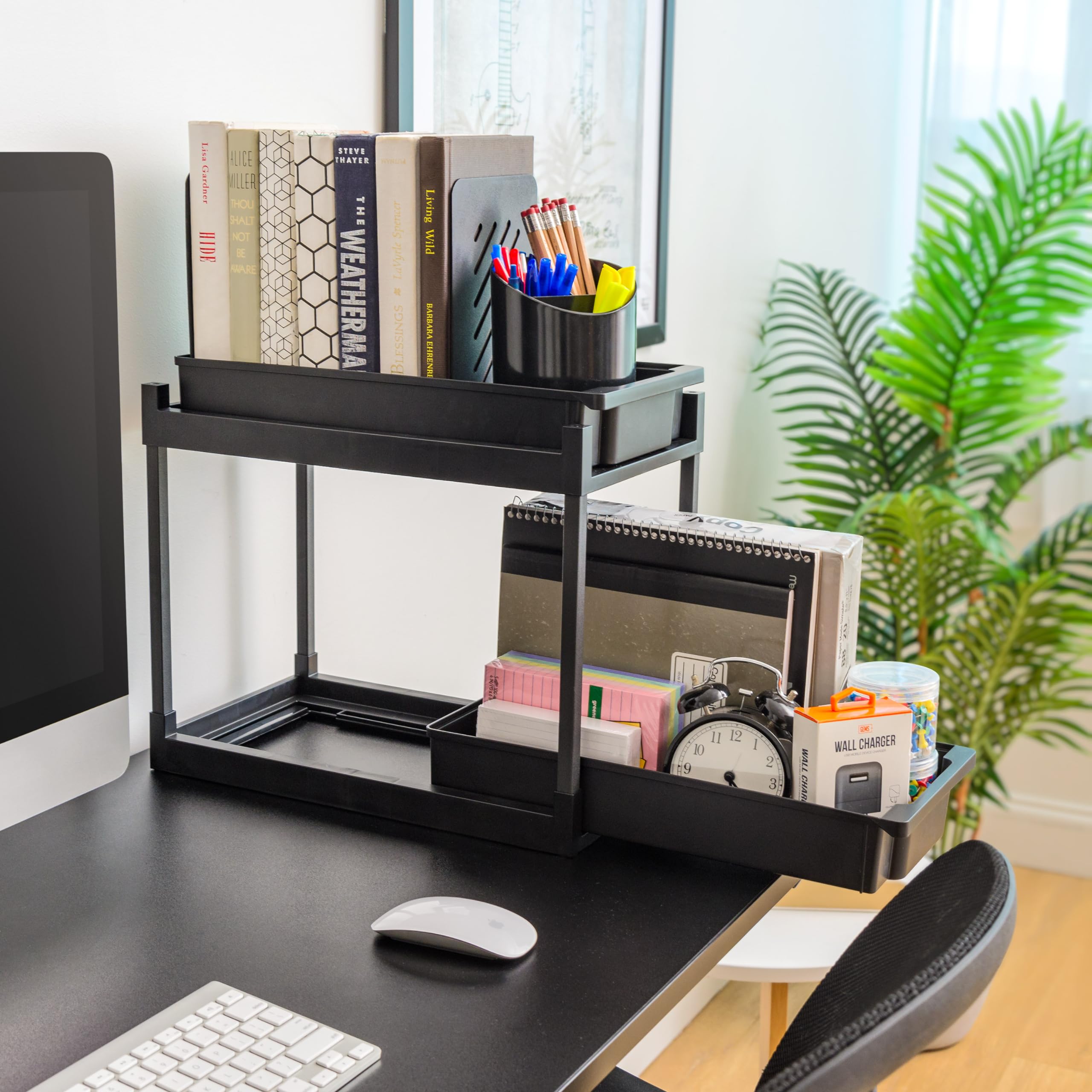 IRIS USA staged in a home setting showing clutter-free organization benefit