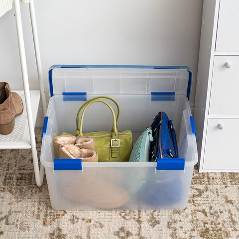 IRIS USA nested empty WEATHERPRO bins, compact storage when not in use