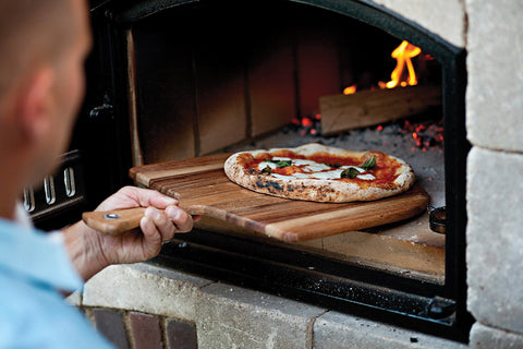 Ironwood Gourmet handle detail highlighting wide-base grip for secure control