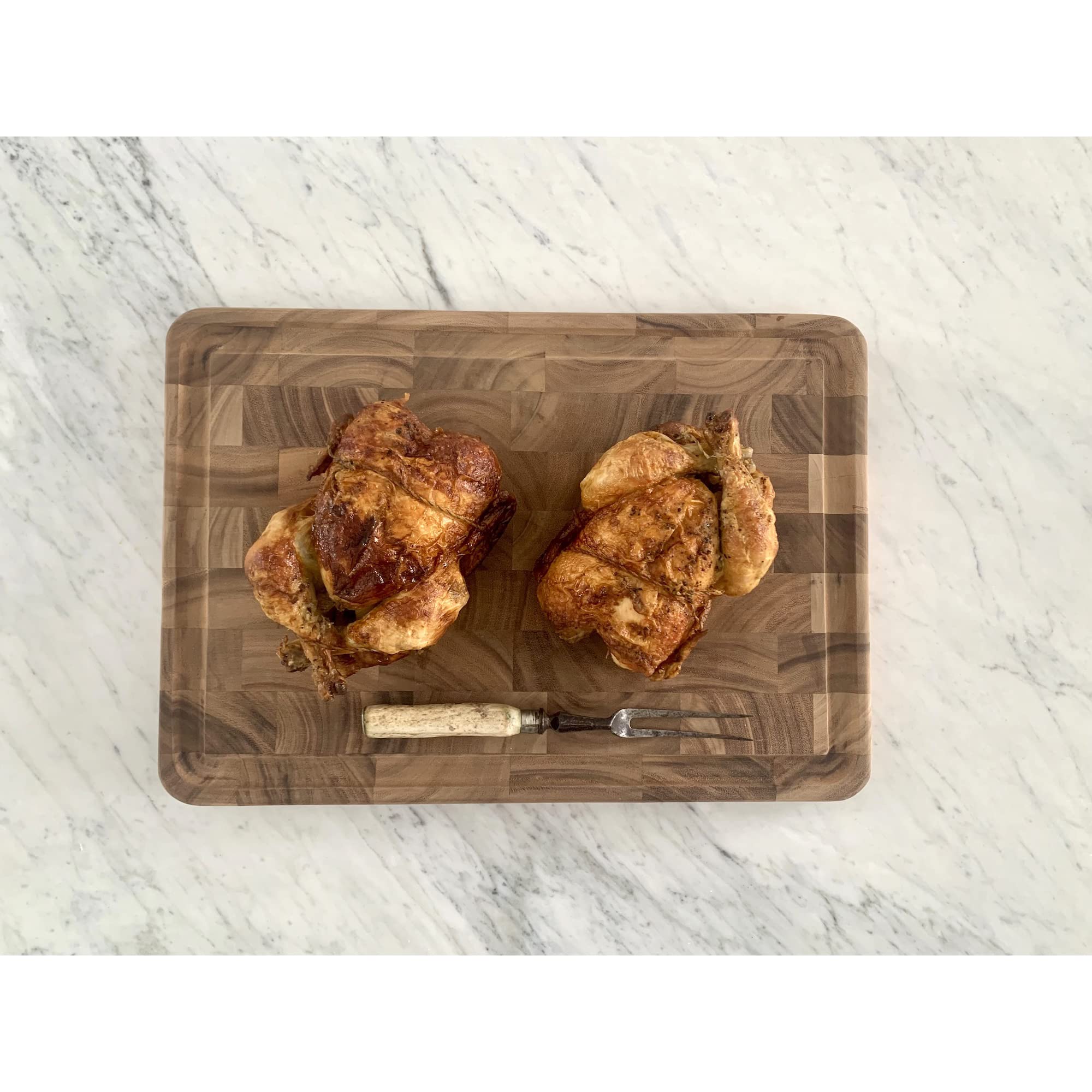 Ironwood Gourmet board in use chopping vegetables for efficient kitchen prep benefit