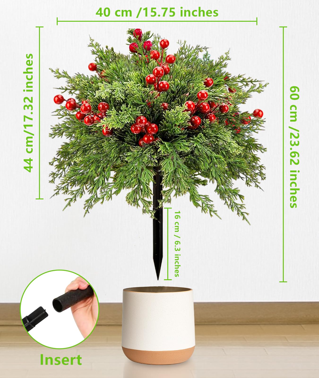 Irosiy event table centerpiece with two topiary balls enhancing ambience