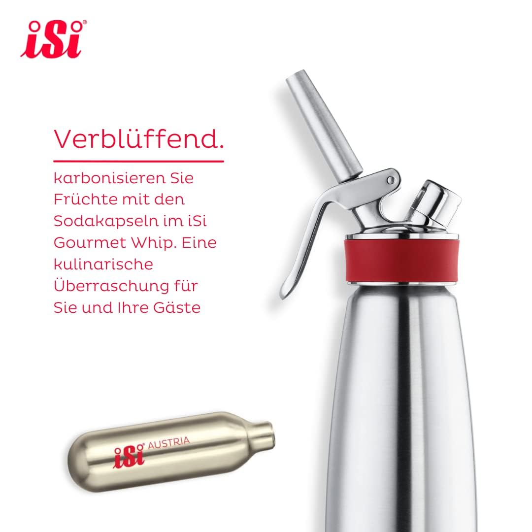 used iSi steel cartridge after discharge illustrating safe disposal and recycling benefit