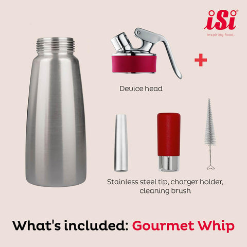 iSi North America gourmet whip three decorating tips displayed for versatile plating benefits