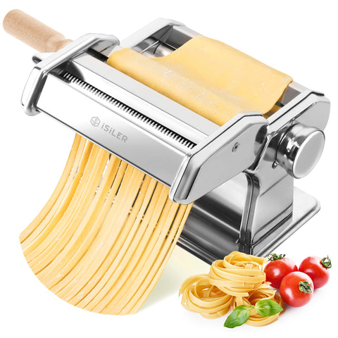 ISILER front view of pasta maker showing controls and compact design for reliable performance
