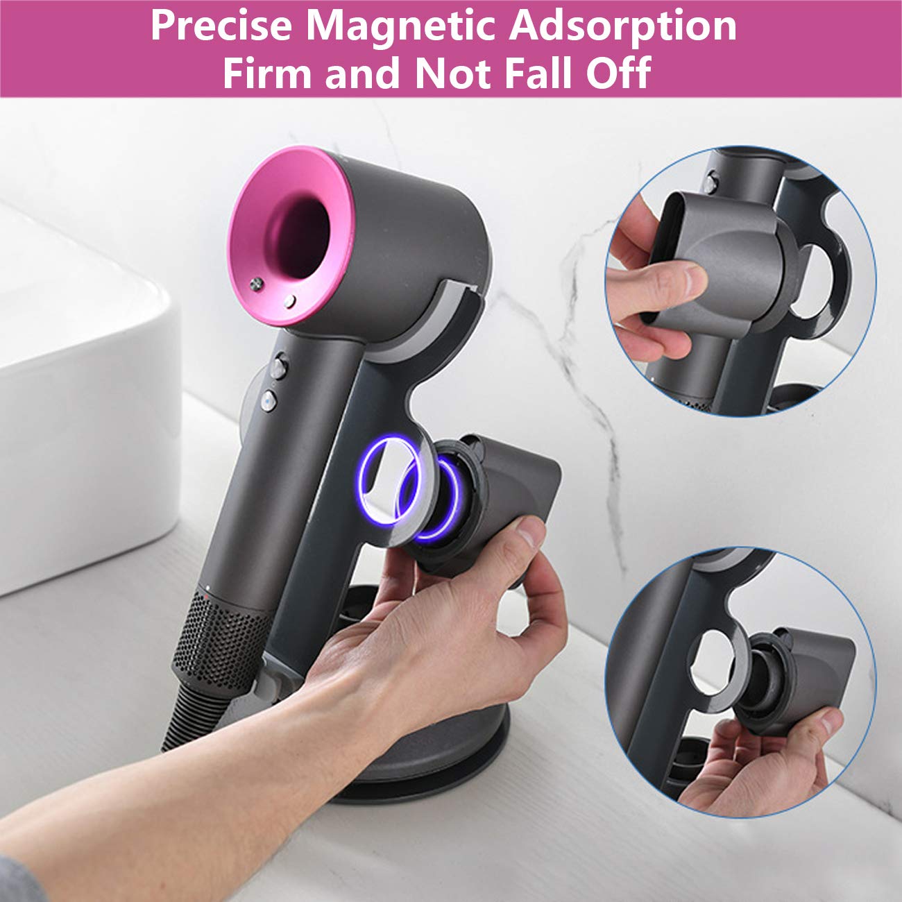 I'MSMARTMOON holder with diffuser and nozzles organized for fast attachment