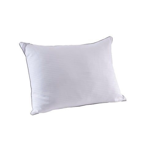 Isotonic pillow front view showing generous king size and soft loft benefit