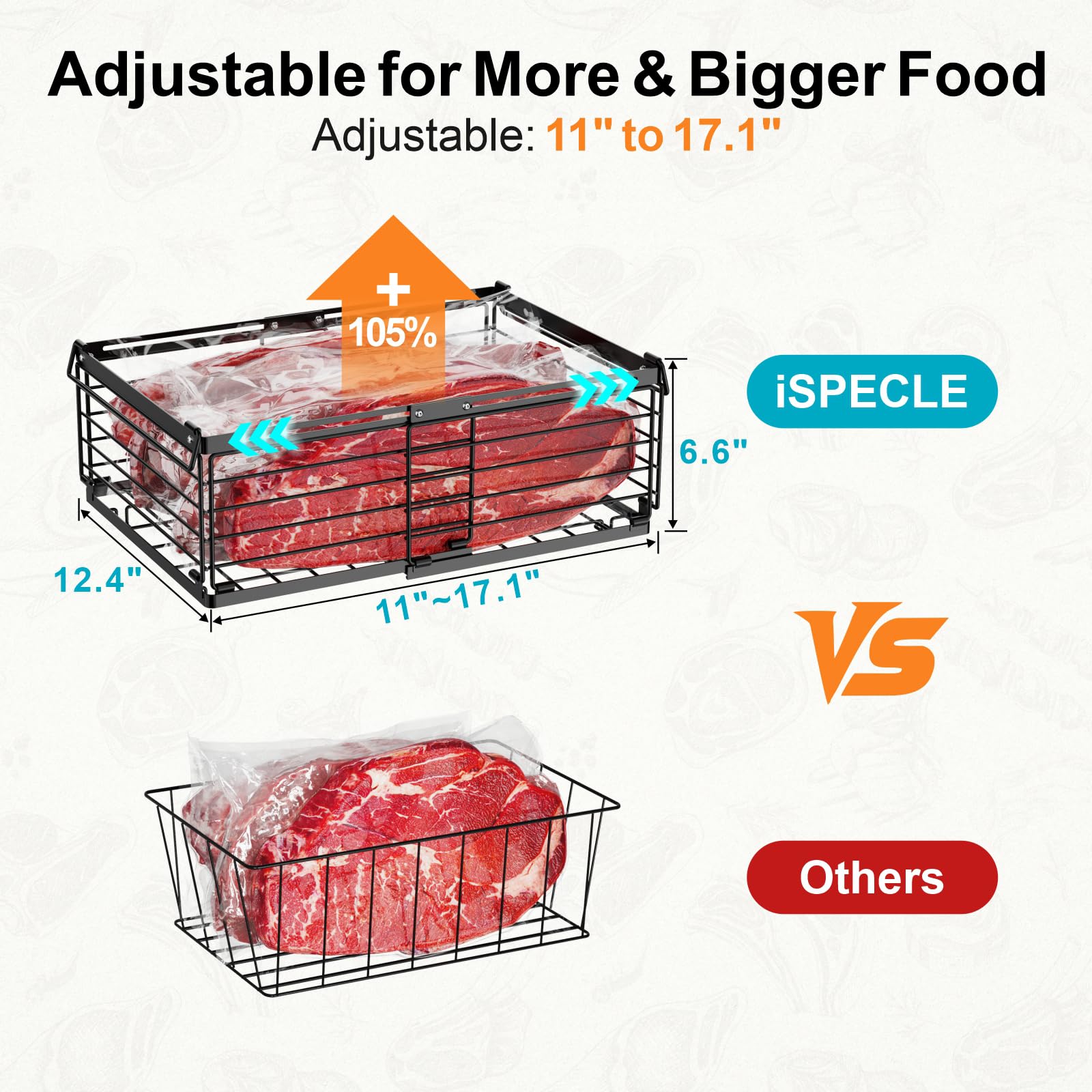 iSPECLE folded handle and stacked bins showing easy lifting and space savings