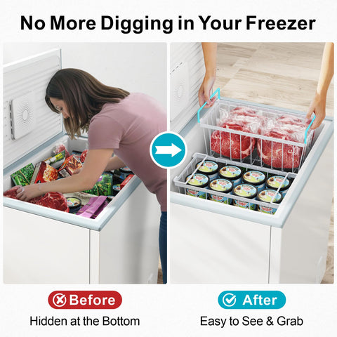 iSPECLE folded handle locked into shelf position for stable stacking benefit