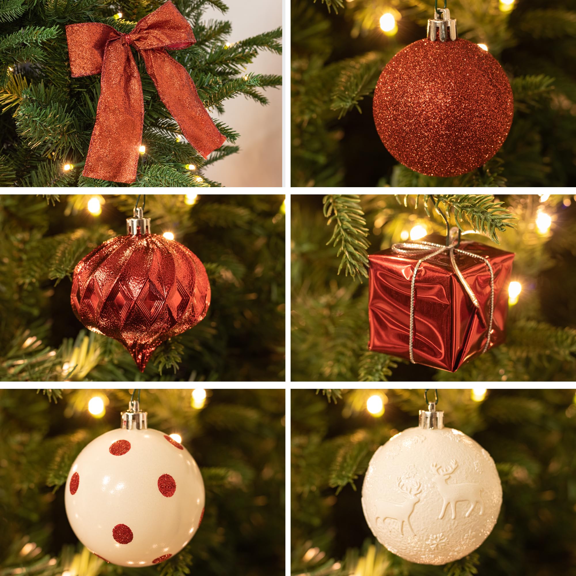 ITART tree topper closeup highlighting design and easy attachment benefit