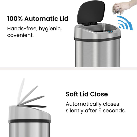 iTouchless Absorbx carbon filter close-up showing odor control benefit