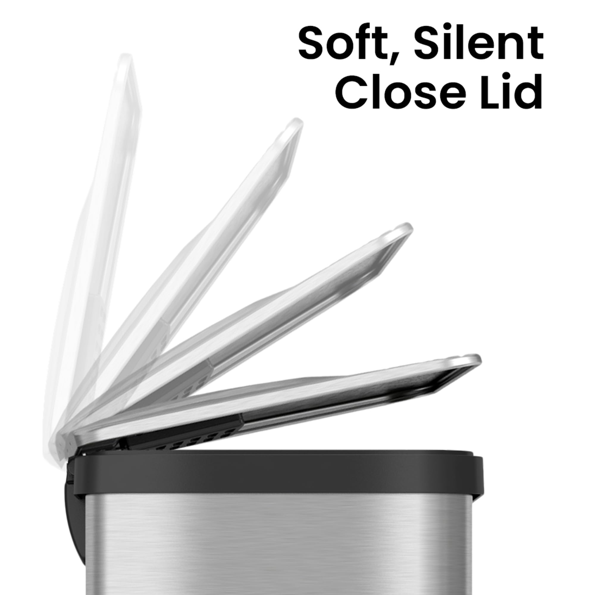iTouchless Airstep AbsorbX filter compartment visible for odor control benefit
