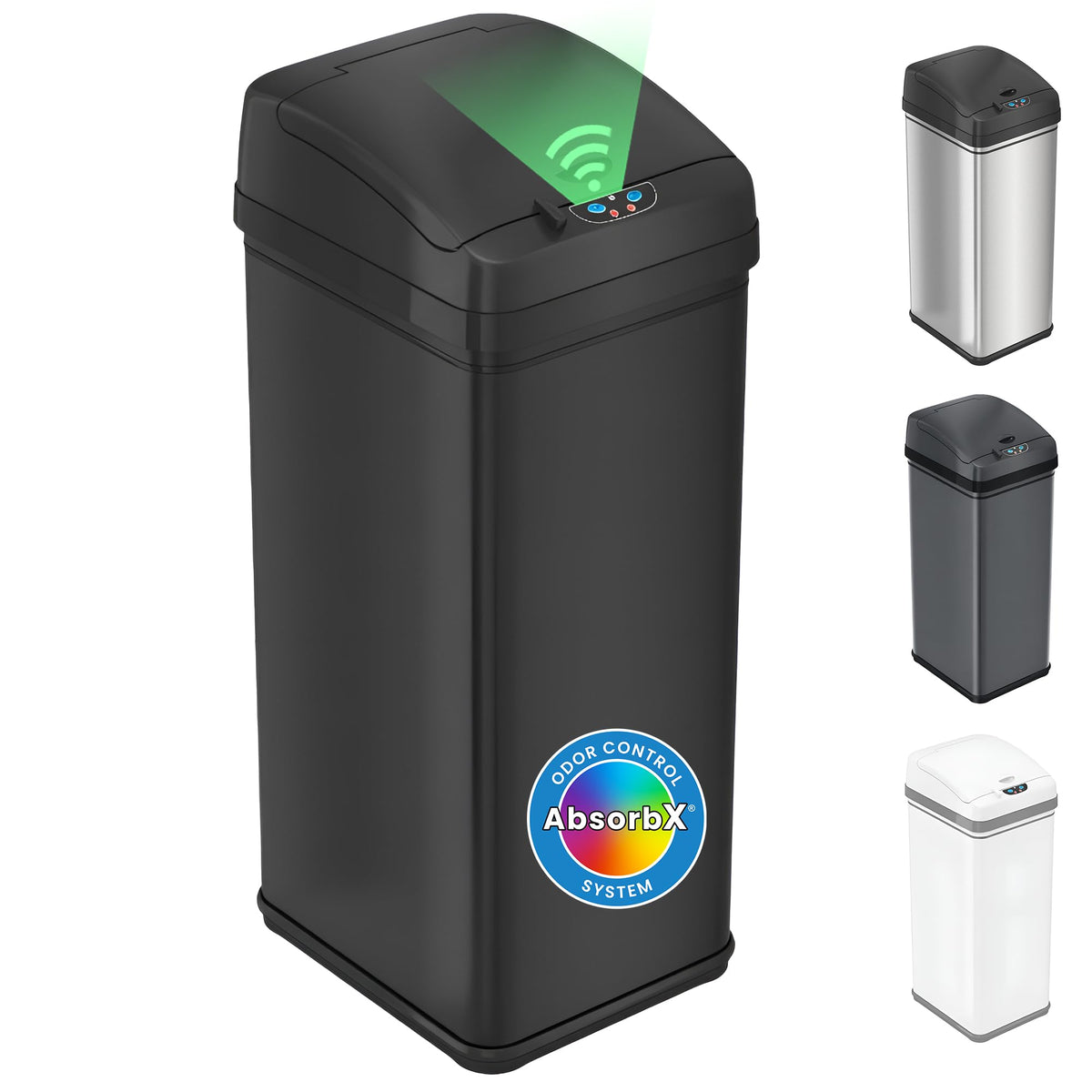 iTouchless front view in matte black showing sleek modern profile and benefit of style