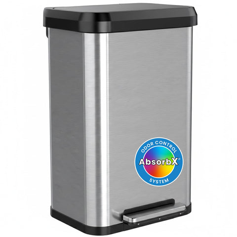 iTouchless front view showing stainless steel finish and sleek design
