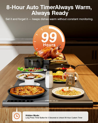 itrusou warming mat single panel mode illustrating compact energy-saving benefit