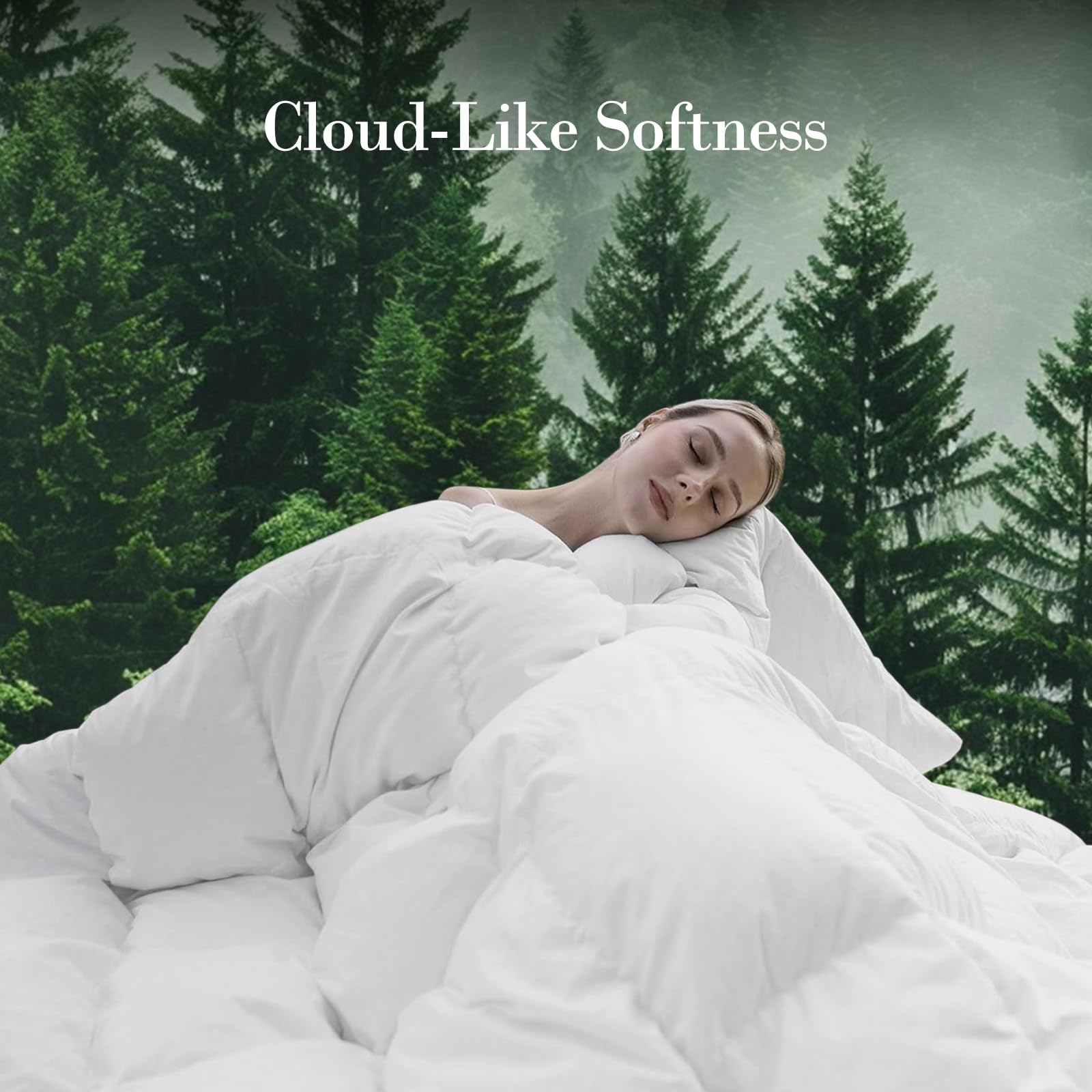 ITSNGBY in-bed lifestyle scene showing breathable cozy sleep setting