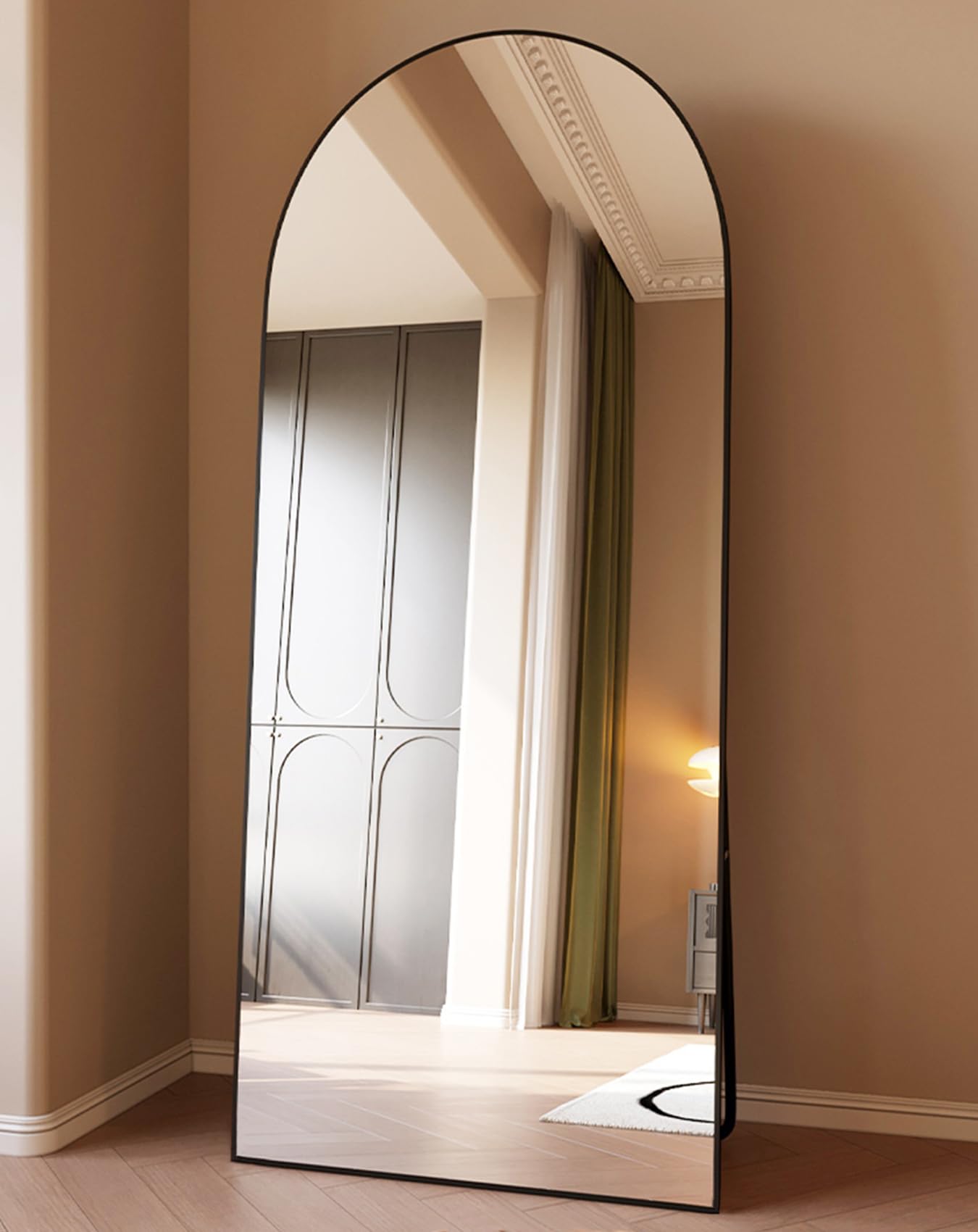 ITSRG mirror in bedroom lifestyle brightens room and shows outfit benefit