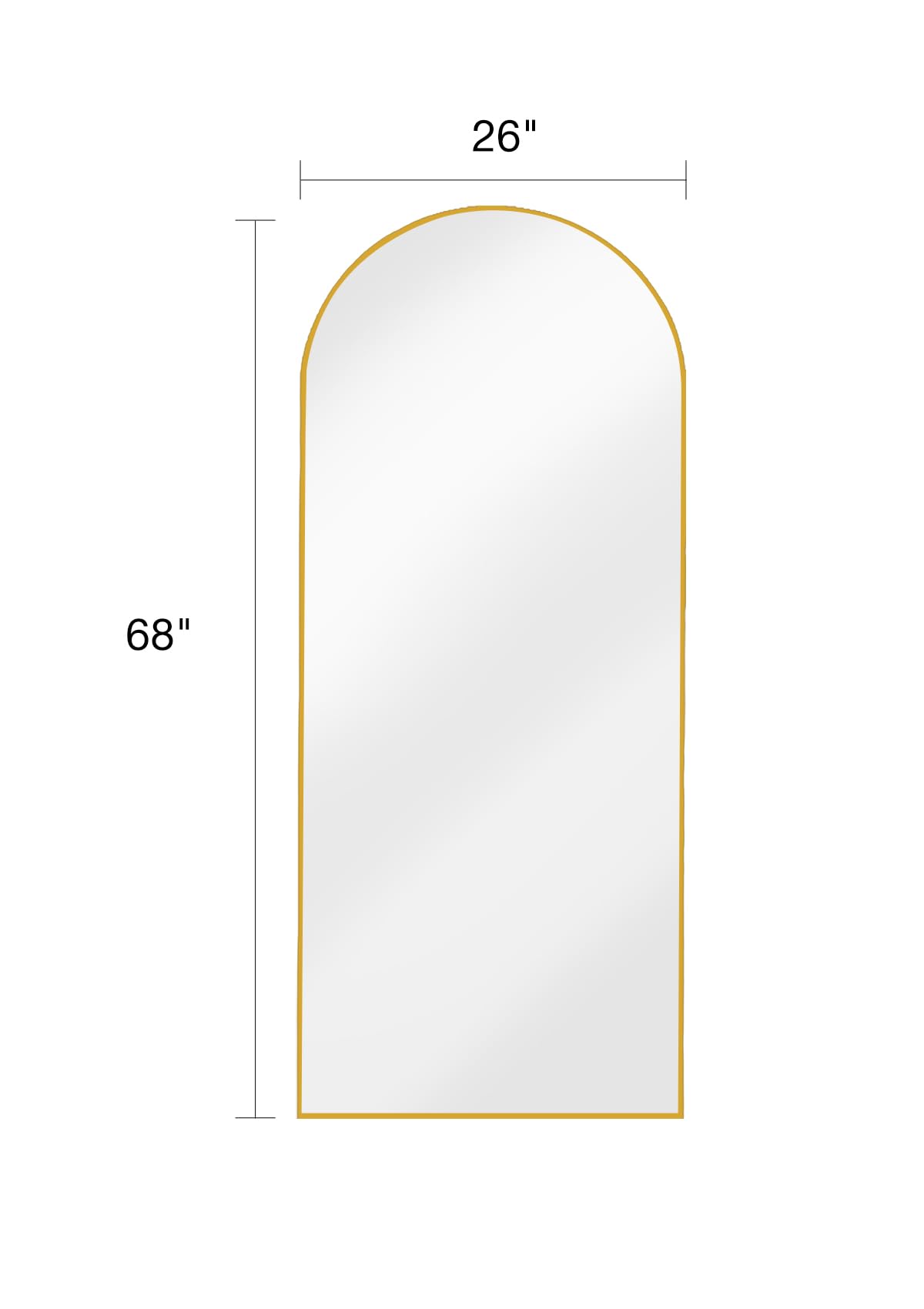ITSRG mirror tilted freestanding in bedroom demonstrates easy setup benefit