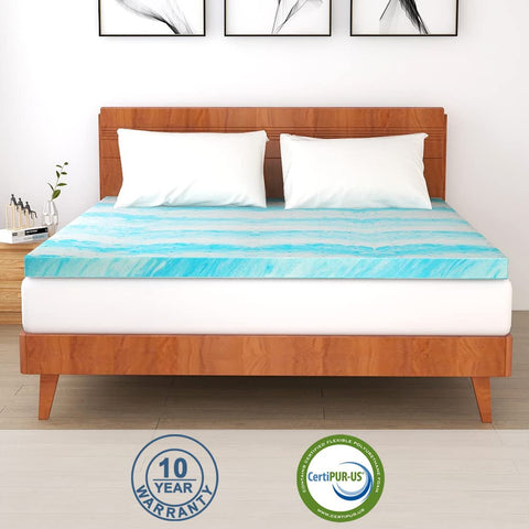 IULULU gel-infused memory foam close-up revealing texture and cooling benefit
