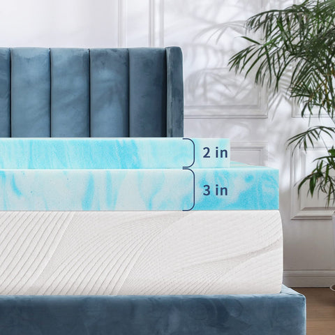 IULULU close-up of gel memory foam texture highlighting pressure-relief comfort