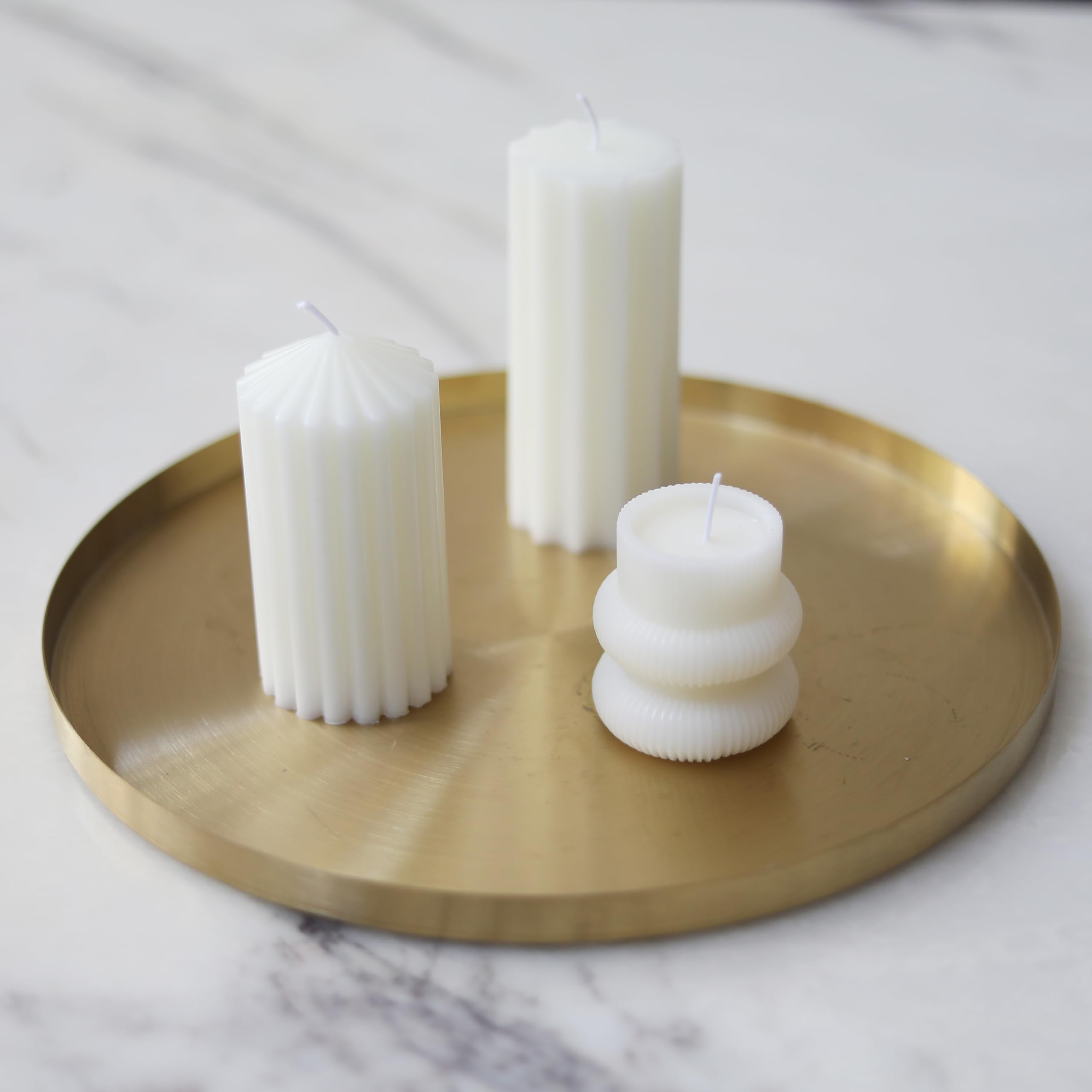 IVAILEX tray styled on dresser with decor to lift room ambiance