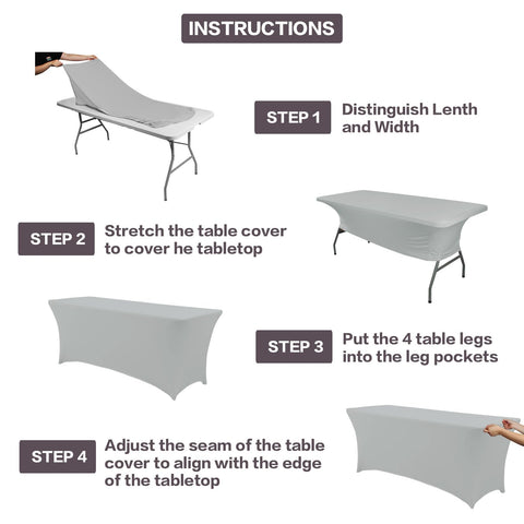 IVAPUPU table cover foot pocket detail highlighting secure fit and reinforced seams