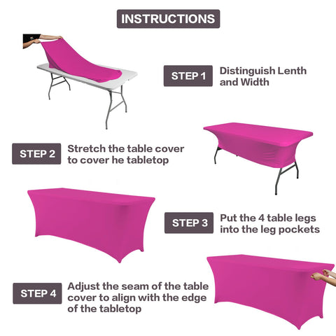 IVAPUPU on a banquet table demonstrating wrinkle-free event presentation