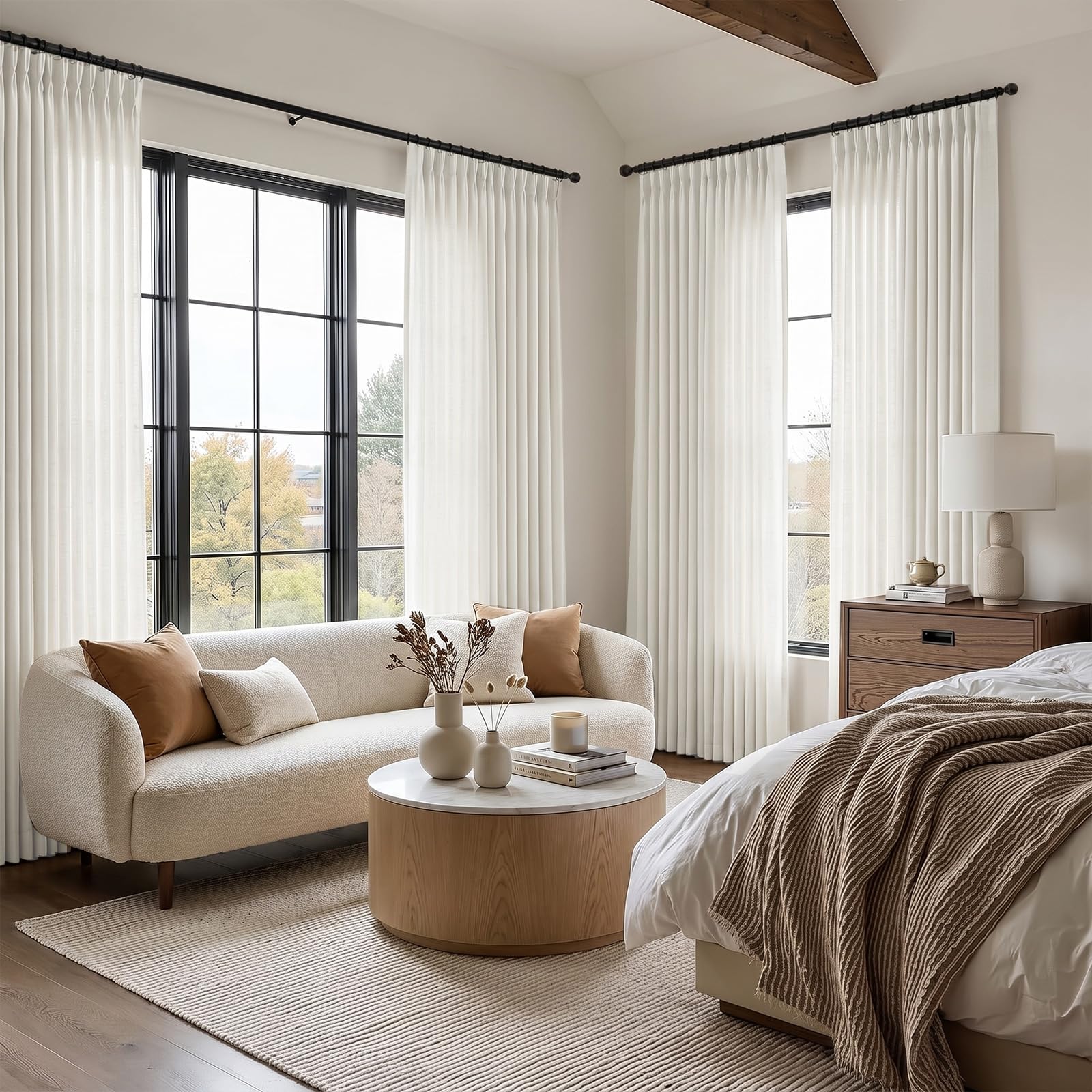 IVAPUPU full-length panel hanging in room showing elegant drape