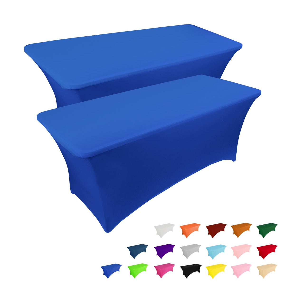 IVAPUPU royal blue front view showing clean fitted look and easy setup