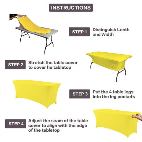 IVAPUPU yellow tablecloth used at buffet showcasing professional event-ready look