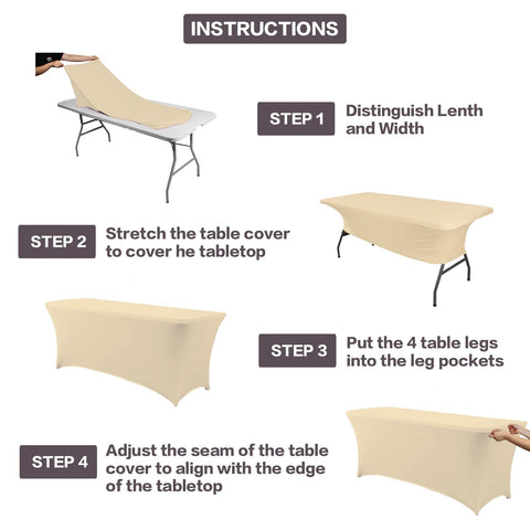 IVAPUPU table in use with buffet shows clean professional presentation