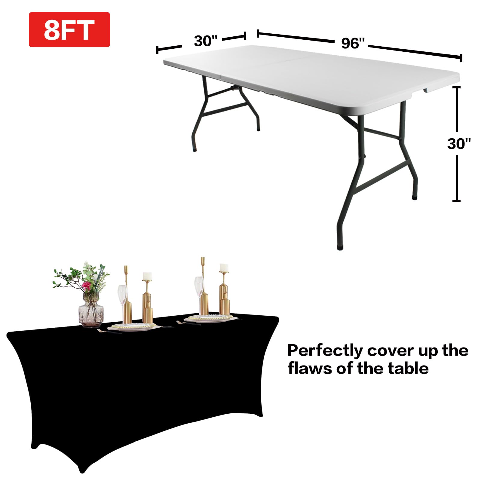 IVAPUPU tablecloth on banquet table at event providing neat presentation and covered storage