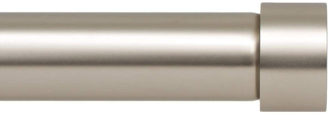 Ivilon front view satin nickel rod showing sleek profile and modern appeal