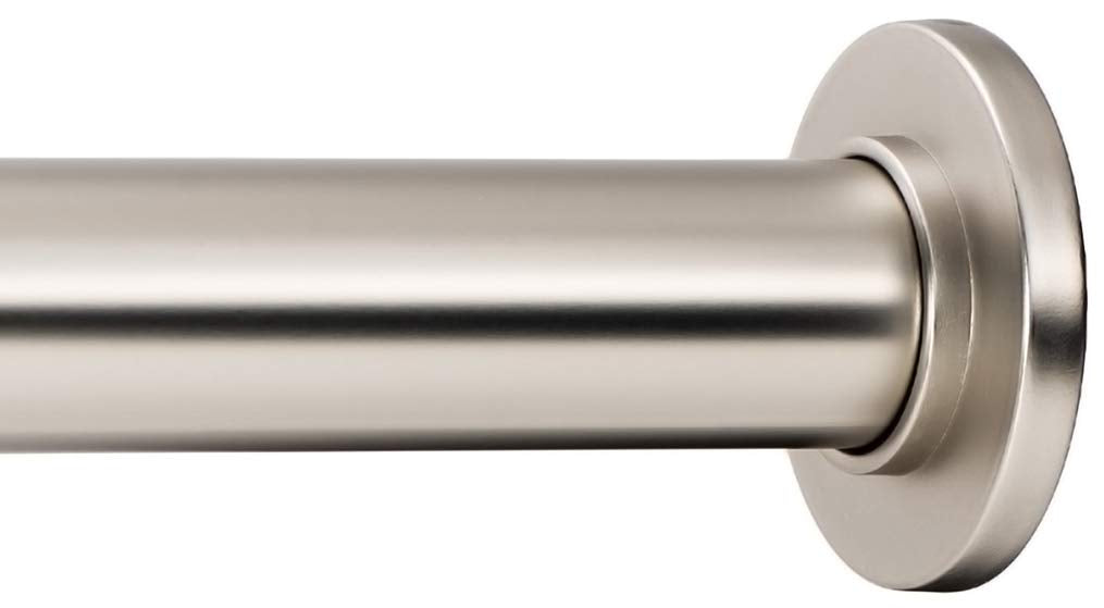 Ivilon front view satin nickel rod showing modern finish and strength