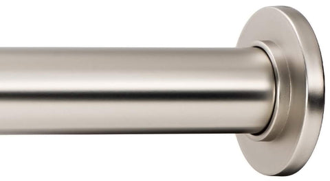 Ivilon front view satin nickel rod showing modern finish and strength