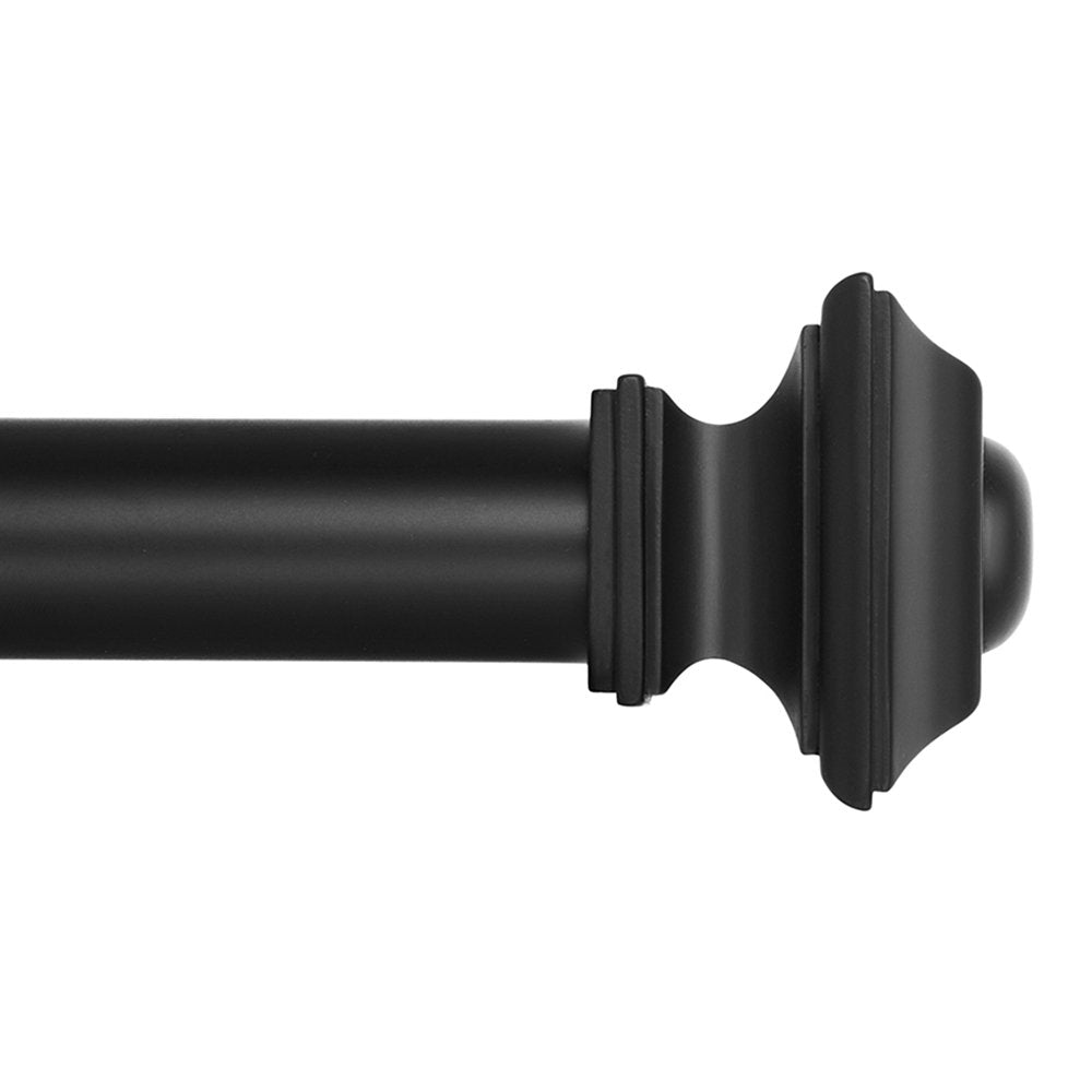 Ivilon square rod front view showing sleek black finish and modern look