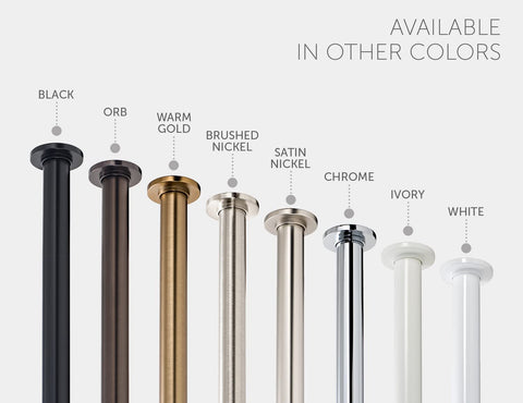 Ivilon rod across window showing adjustable length and full coverage