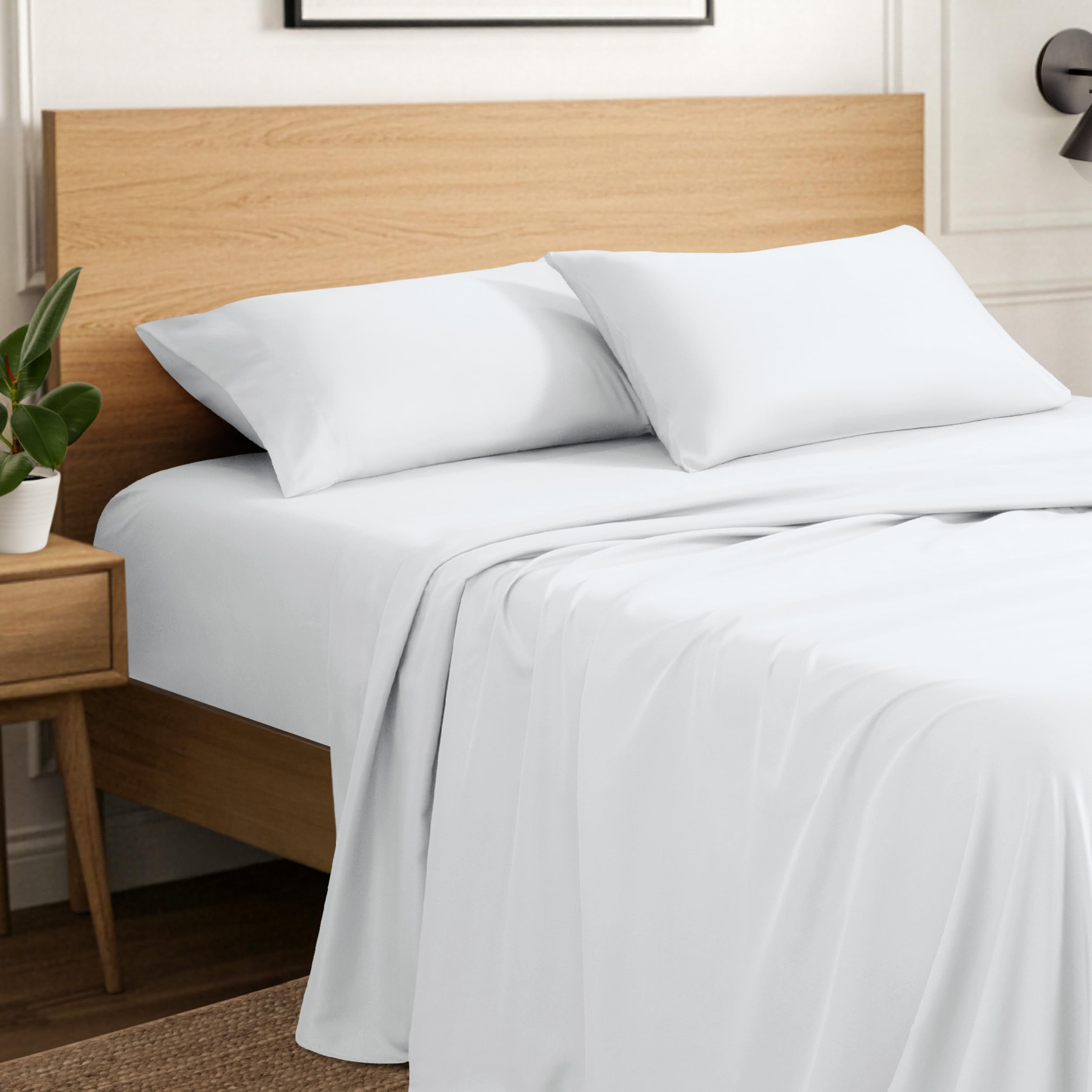 Ivy Union front display of Full XL sheet set showing hotel-style look and comfort