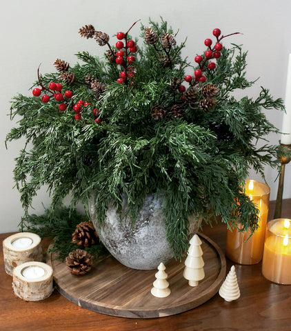 Ivydale front view of 17-piece cedar stems set showing complete kit and ready-to-use benefit