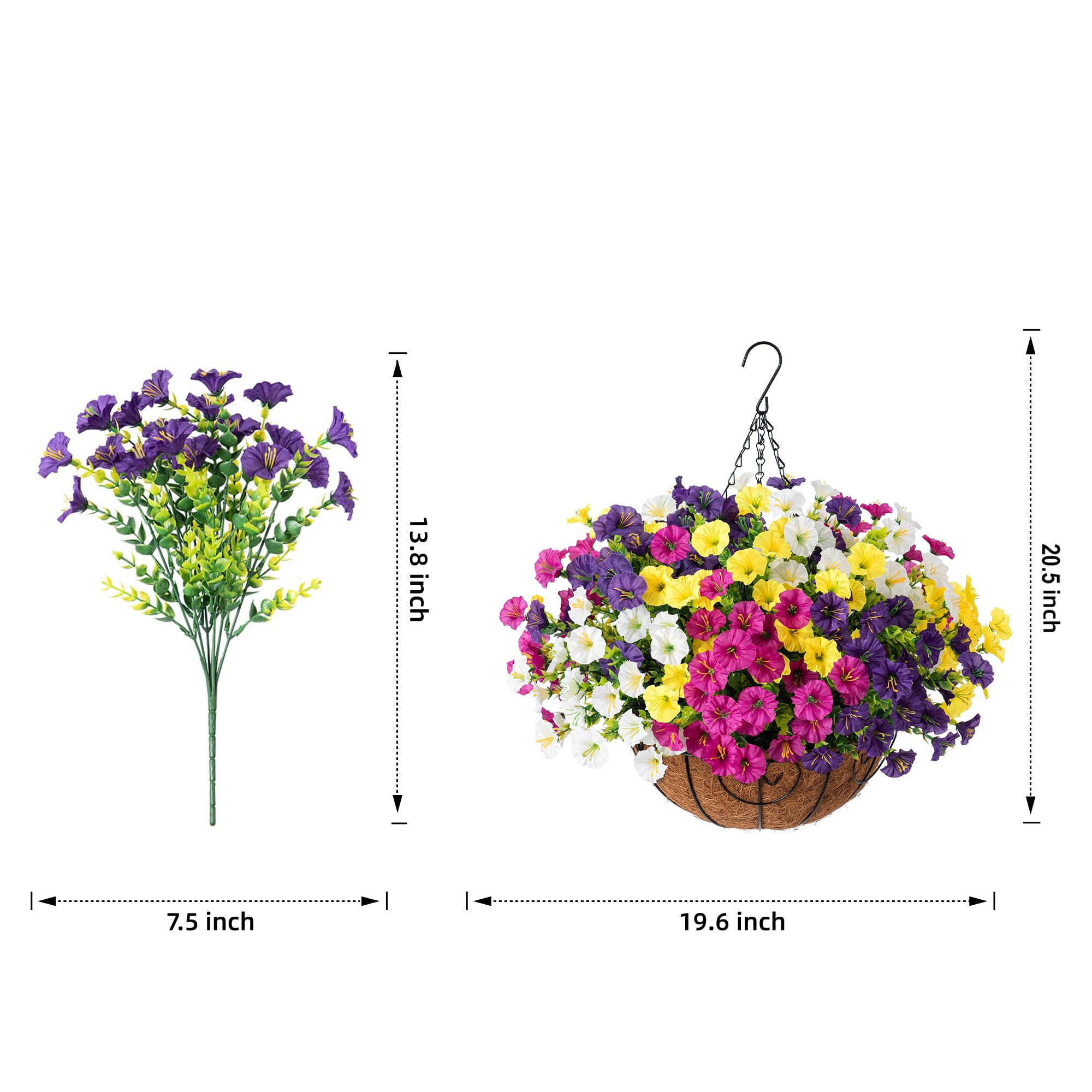 Ivydale hanging basket installed on porch demonstrating effortless outdoor decor