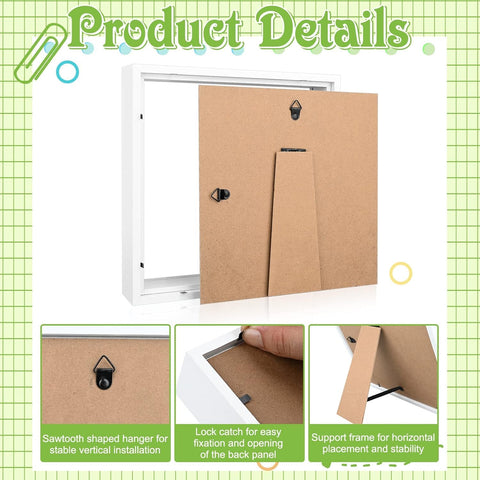 IWOLOMI textured MDF frame detail emphasizing sturdy, eco-friendly benefit